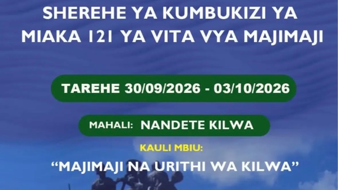 121 Commemoration of Majimaji War